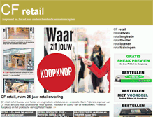 Tablet Screenshot of cfretailadvies.nl